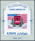 Ajman 182A-187A, 182B-187B, 188 Bl.15B, Bl.15C