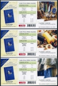 Australia 2330a, 2332a, 2334a, booklets