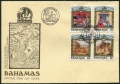 Bahamas 640-643, 644 2 FDC
