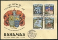 Bahamas 725-728, 729 2 FDC
