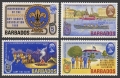 Barbados 323-326, 326a sheet