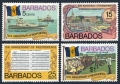 Barbados 448-451, 451a sheet