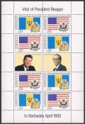 Barbados 582a, 584a sheets