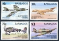 Barbados 842-845, 846 ad sheet