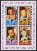 Barbuda 409-412, 412a sheet