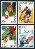 Belgium B1009-B1012, B1013 ad sheet