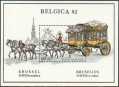 Belgium B1015-1020, B1021 sheet