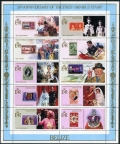 Belize 763 aj sheet, 764
