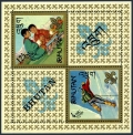 Bhutan 86-86E, 86Ef perf, imperf