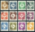 Bohemia and Moravia O1-O12 used