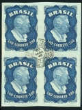 Brazil C76 block of 4 CTO