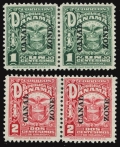 Panama Canal Zone 68-69 pairs no gum