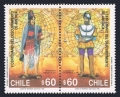 Chile 882-883a pair