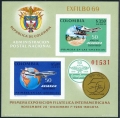 Colombia C520-C521, C522 ab sheet