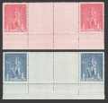 Czechoslovakia 305-306 strips 2/2 labels