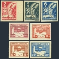 Czechoslovakia 307-309, 311-314 mlh