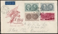 Czechoslovakia 589-592 FDC used