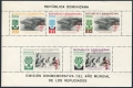 Dominican Republic CB20a, CB20a imperf sheets mlh