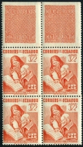 Ecuador C241 block/4-labels