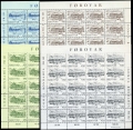 Faroe 152-155 sheets