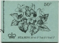 Great Britain BK143 booklet, phosphor. Flowers