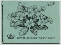 Great Britain BK143 booklet, phosphor. Flowers