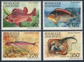 Gabon 610-613, 613a sheet