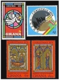 Ghana 544-547, 548 ad sheet
