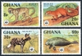 Ghana 621-624, 625 ad sheet