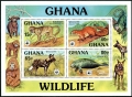 Ghana 621-624, 625 ad sheet