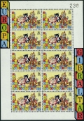 Gibraltar 543-544 sheets