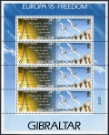 Gibraltar 676-679a sheets