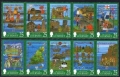 Guernsey 615-624c 2 strips of 5