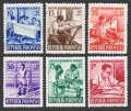 Indonesia B98-B103 mnh=yellowish