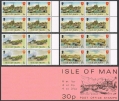 Isle of Man 12b/17b/18a, 3 booklets 30p, 40p, 50p var 2