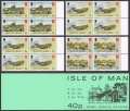 Isle of Man 12b/17b/18a, 3 booklets 30p, 40p, 50p var 2