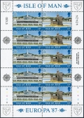 Isle of Man 331-334a sheets