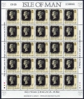 Isle of Man 422 ae, 423 ay, 424 sheets