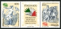 Italy 1615-1617a strip
