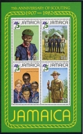 Jamaica 528-531, 531a sheet