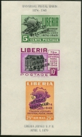 Liberia C67a imperf sheet SPECIMEN