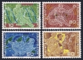 Liechtenstein 454-457 half sheets