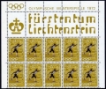 Liechtenstein 492-495 half sheets