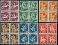 Lithuania 317-322 blocks of 4