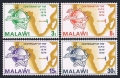 Malawi 221-224, 224a sheet