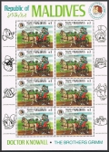 Maldive Islands 1142-1147, 1146a sheet