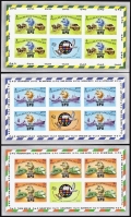 Maldive Islands 496-501 sheets imperf.