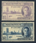 Mauritius 223-224 mlh