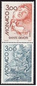 Monaco 2043-2044a pair mlh