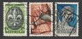 Netherlands 206-208 used